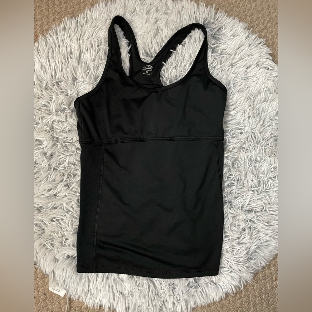 Black champion workout tank with built in bra